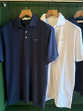 Quiet Golf Short Sleeve Polo - Navy